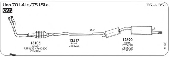 SIGAM FI190 Exhaust System